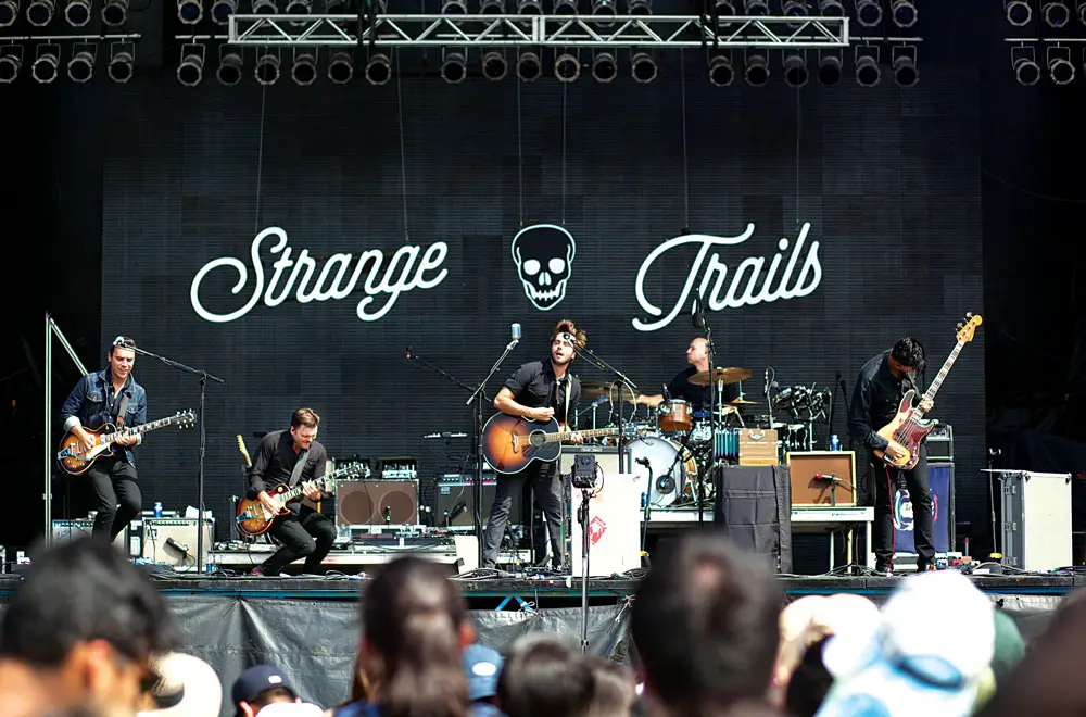 The Band Strange Trails Performing