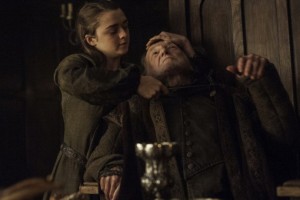 Arya killing Walder Frey