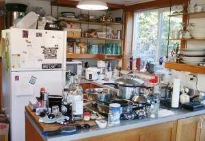 Messy kitchen