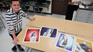 This NDSU Freshman Secretly Painted Charcoal Portraits of His Jazz Choir