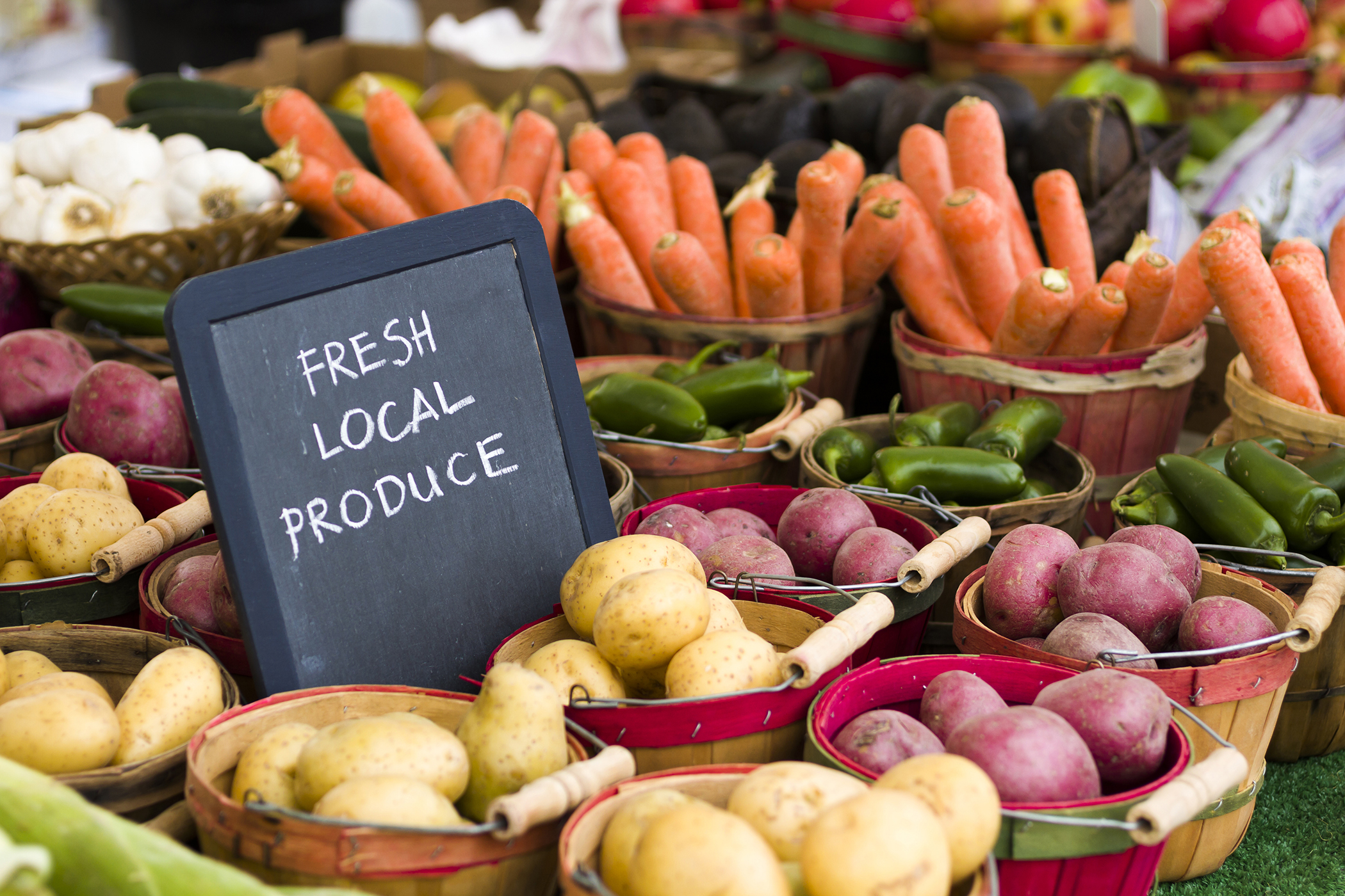 A farmers market