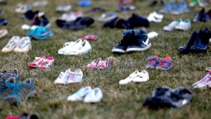 Activists Strew Capitol Hill with 14,000 Shoes to Protest Gun Violence
