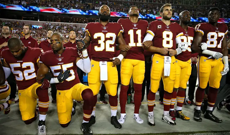 During the National Anthem, the NFL Says, No Kneeling Allowed