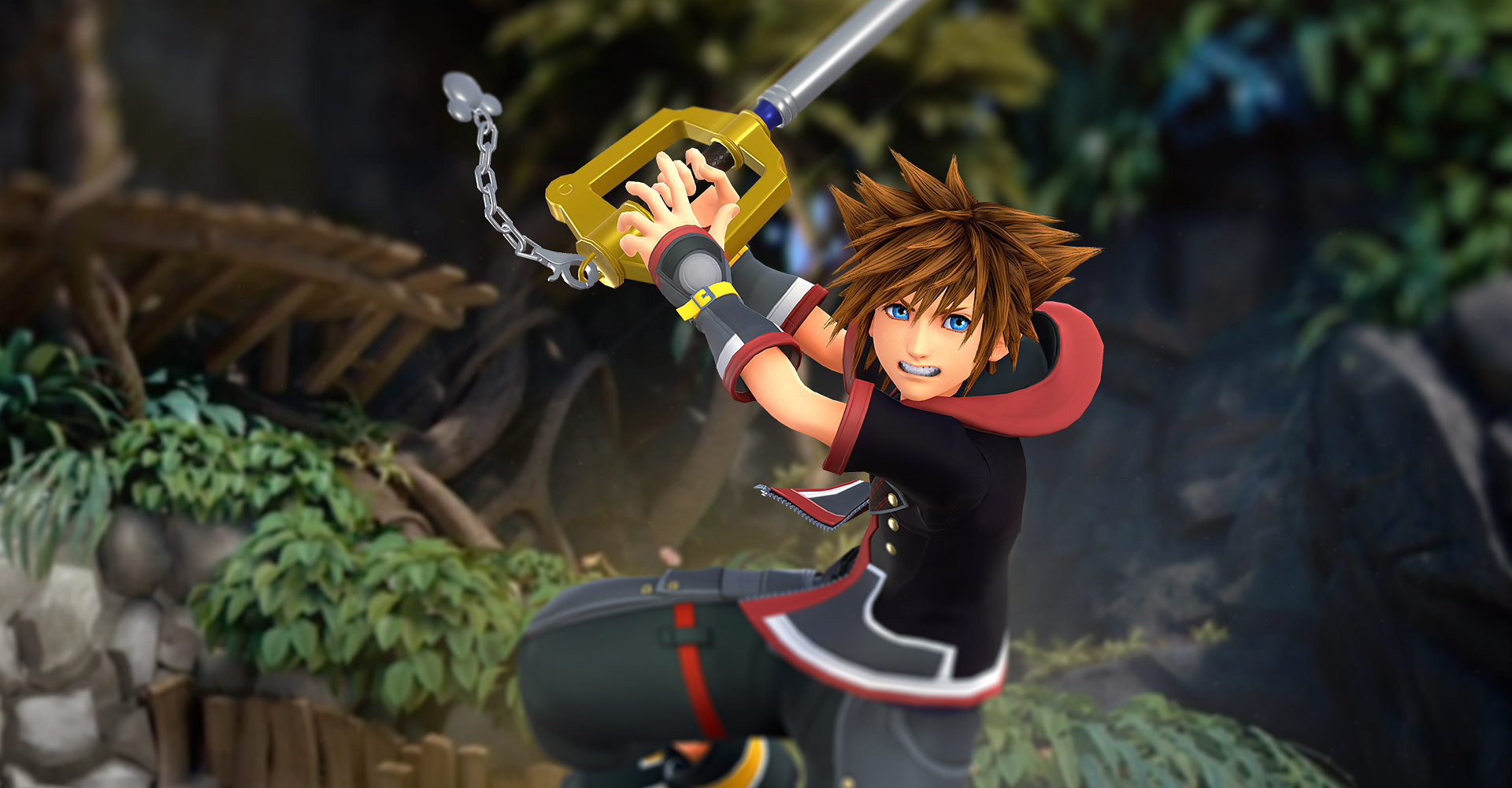 Sora is always optimistic, which plays a big role in making "Kingdom Hearts" appealing to gamers. (Image via Zerochan)