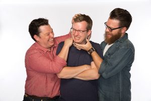 The McElroy boys have started their own podcasting empire, and are now known as the "good boys" of comedy. (Image via wilwilliams.reviews)