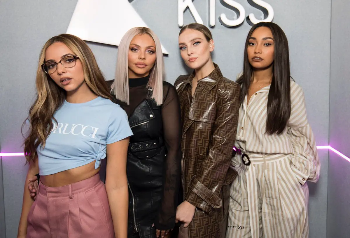 Little Mix preaches self confidence and loving your natural self, yet they're hardly ever seen without makeup on. (Image via Twitter)