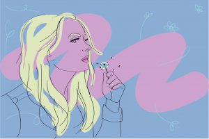 Madilyn Bailey's YouTube channel has come a long way since 2012. (Illustration via Julianna Renk, University of California)