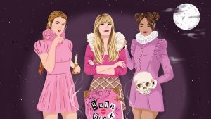 Ian Doescher's 'Much Ado Mean Girls' puts an Elizabethan spin on your favorite romantic comedy from the early 2000s. (Image via Bustle)