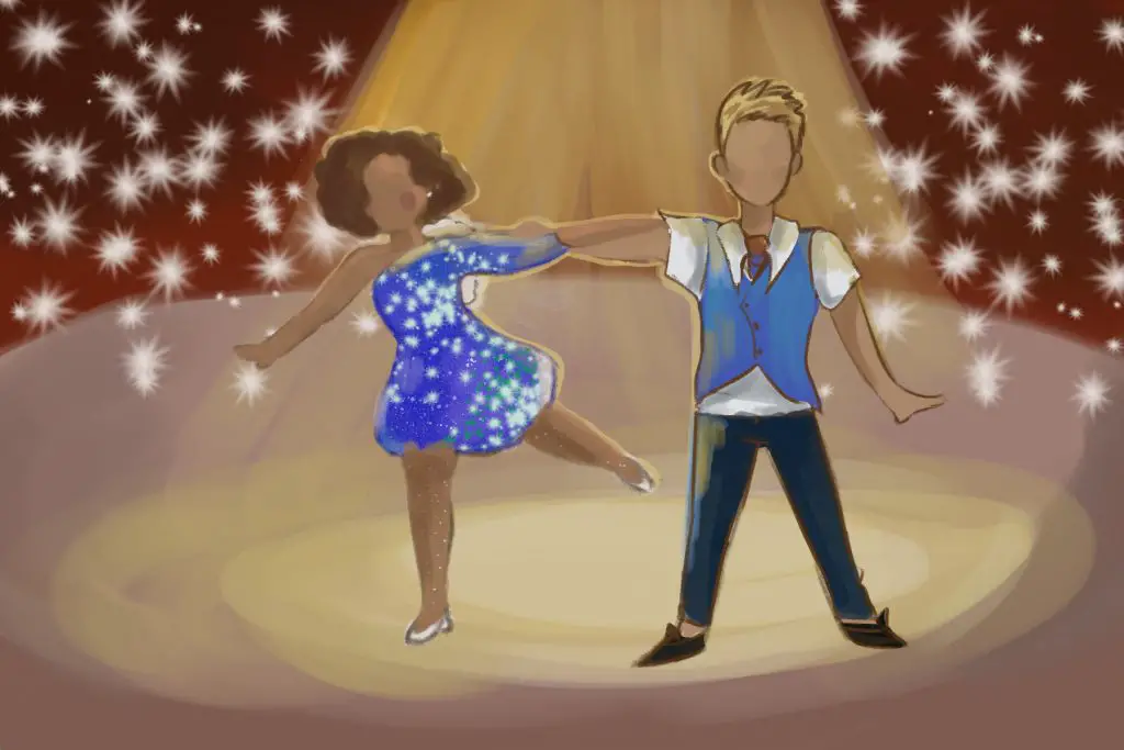 Dancing With The Stars illustration by Ashawna Linyard