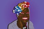 Illustration of Marsha P. Johnson, an important figure in black LGBT+ history