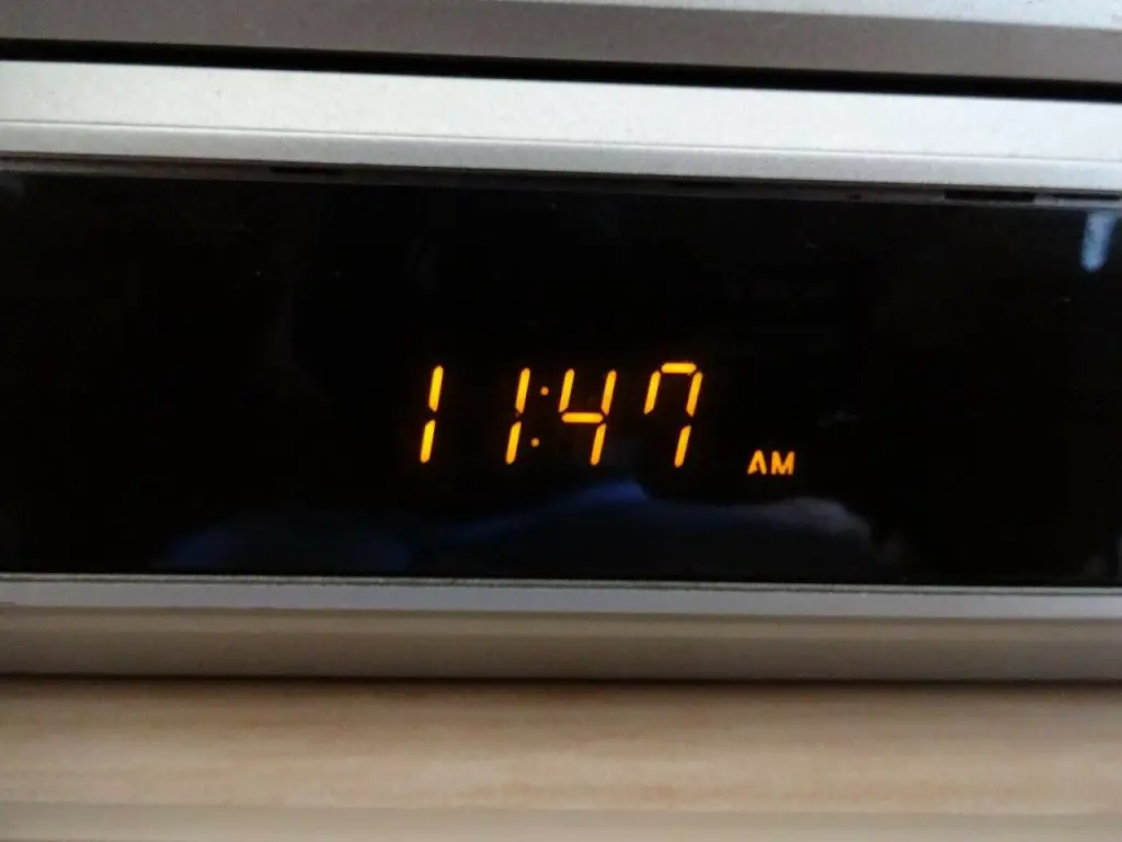 digital clock in article about time management