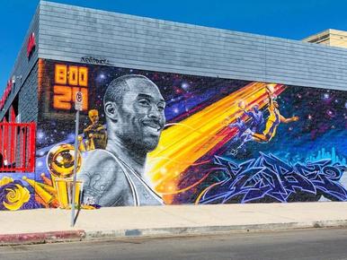 Kobe Bryant & Nipsey Hussle murals in Los Angeles / Southern