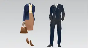 Men and Women business casual outfits