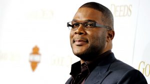 A picture of Tyler Perry, who recently and controversially showed off his lack of a writer's room