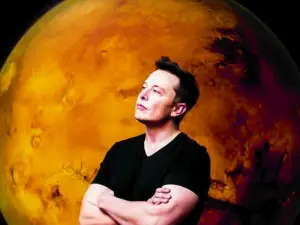 Elon Musk pictured above in front of a backdrop of Mars has recently announced that he will do anything it takes to help during this tough time.