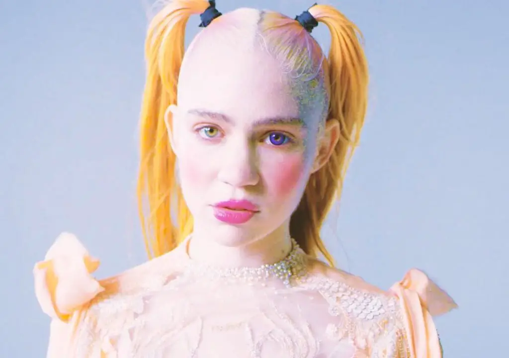 Grimes for a video for the song from her album Miss Anthropocene