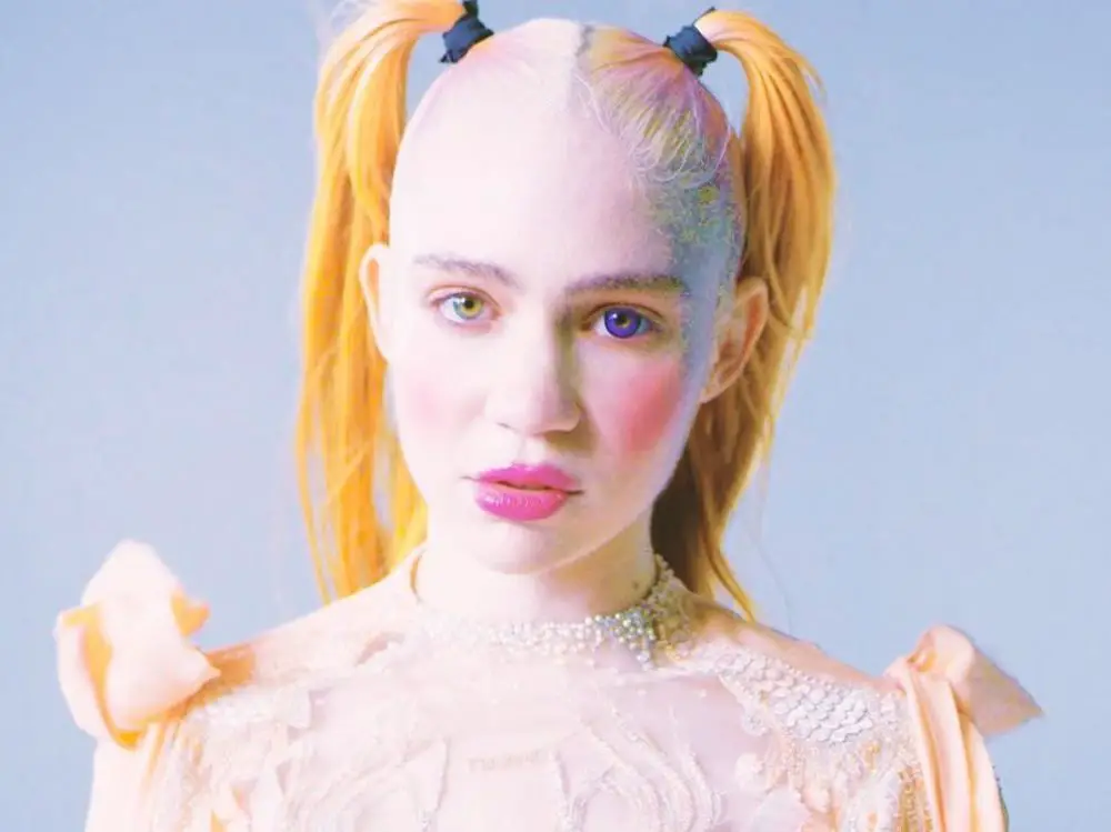 Grimes for a video for the song from her album Miss Anthropocene