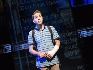 Image of one of Broadway's musicals, "Dear Evan Hansen"