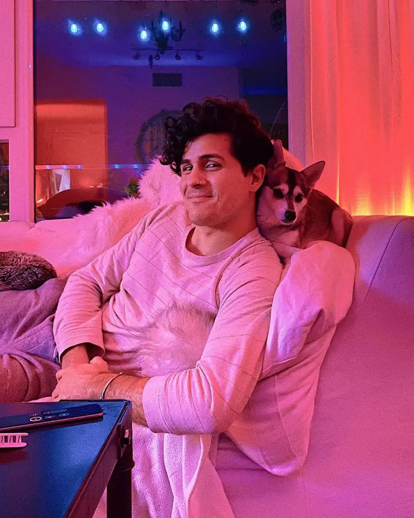 Anthony Padilla with dog