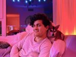 Anthony Padilla with dog