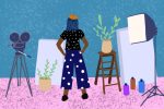illustration for article about black artists by Amy Young