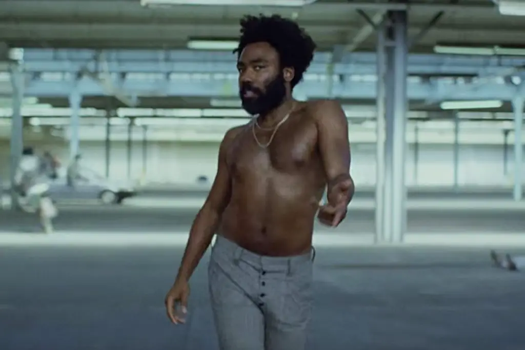 In an article about his latest album 3.15.20, a screenshot of Donald Glover