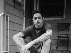 Pete Davidson on set of The King of Staten Island