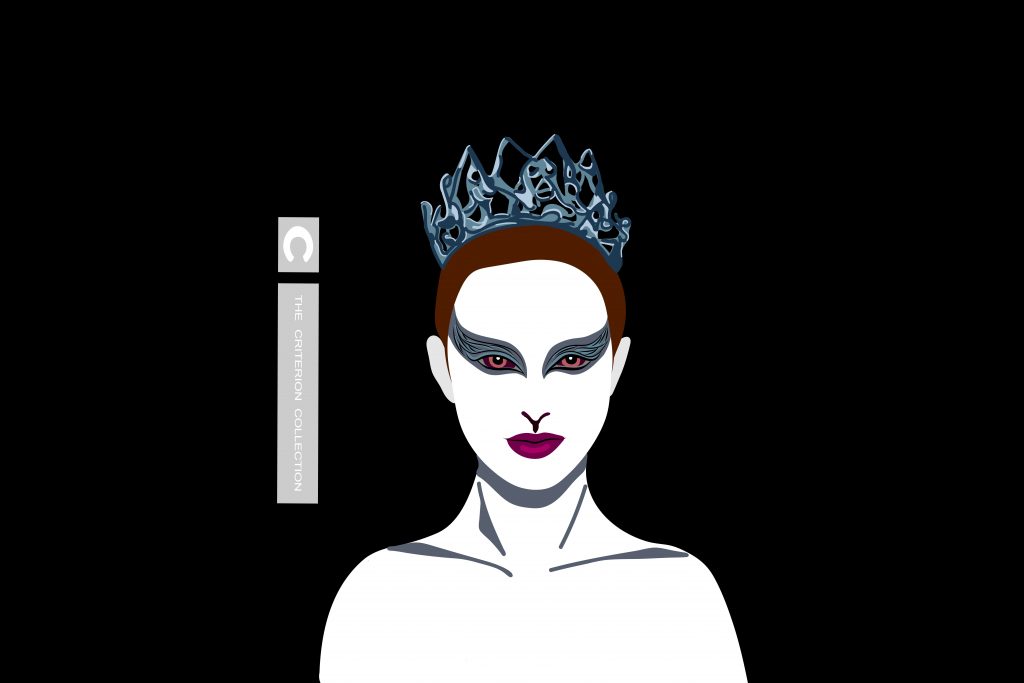 A drawing of Natalie Portman's character from the film 'The Black Swan'