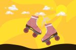 illustration by Ash Ramirez in article about roller-skating