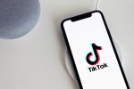 TikTok app open on an iPhone