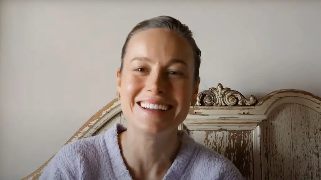 Brie Larson in a video from her new YouTube channel