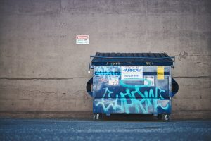 Dumpster diving in a dumpster like this could be financially rewarding.