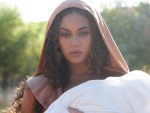 Beyonce posing as the mother of Moses in Black is King