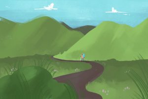 Thru-hiking illustration by Daisy Daniel's
