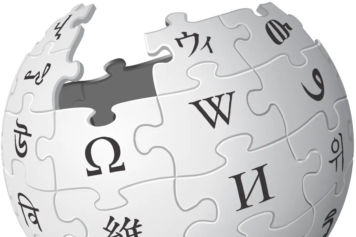 Image of Wikipedia logo for article on @depthsofwikipedia