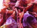 Image of material that has experienced natural dyeing