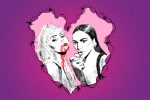 Illustration of Miley Cyrus and Dua Lipa by Marlowe Pody for an article on Prisoner
