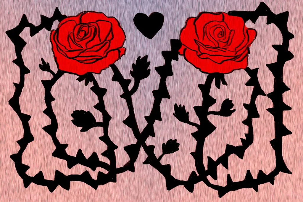 Illustration by Marlowe Pody for an article on A Court of Thorns and Roses