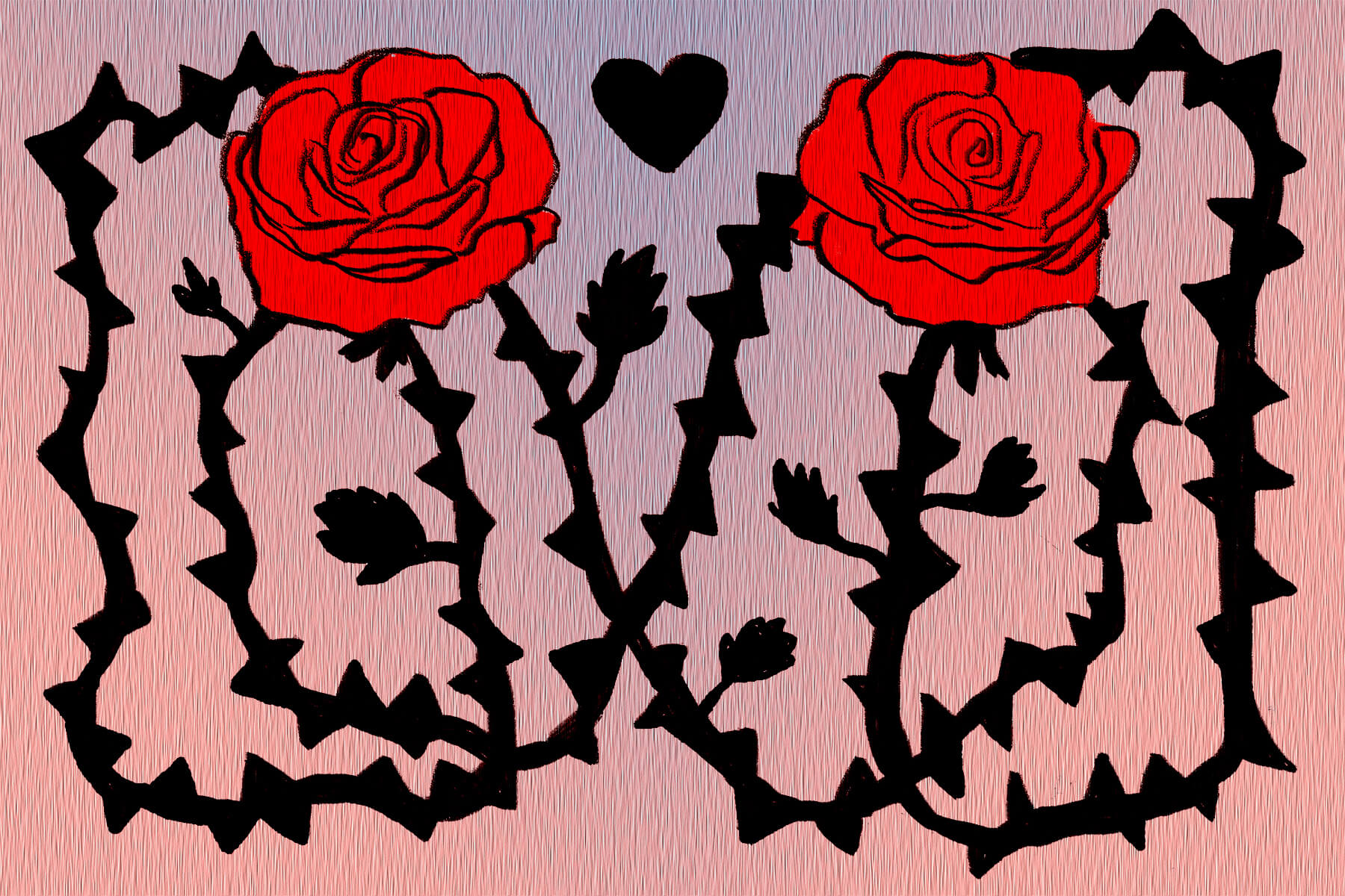 Illustration by Marlowe Pody for an article on A Court of Thorns and Roses