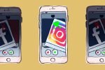 An illustration of the Instagram app in an article discussing Gen Zers use of social media. (Illustration by Lucas DeJesus, Montserrat College of Art)