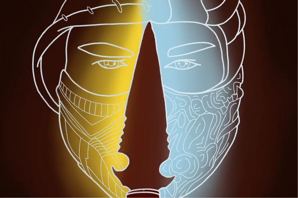 An illustration of the new Mortal Kombat movie cover. (Illustration by Lexey Gonzalez, Wichita State University)