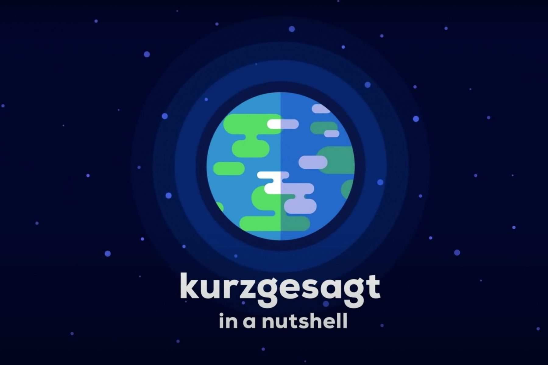 Screenshot from intro to a Kurzgesagt video