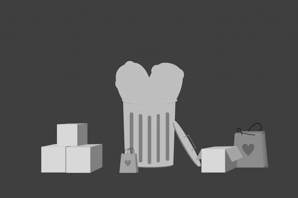 an illustration of gift bags and boxes in an article about gifts to give your valentine