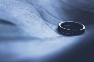 in an article about divorce, a wedding ring