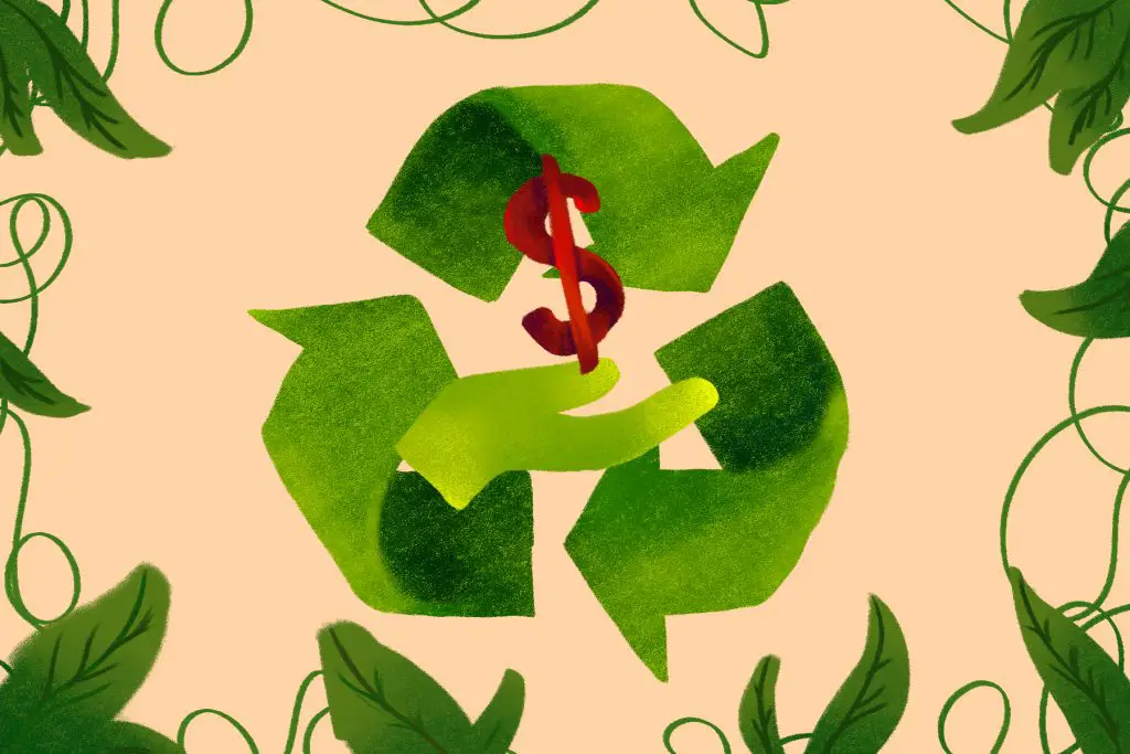 Illustration by Lucas DeJesus for an article on sustainability