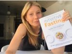 A copy of Intuitive Fasting held by Gwyneth Paltrow
