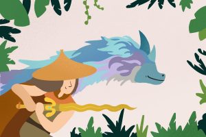 Illustration by Sonja Vasiljeva for an article on Raya and the Last Dragon