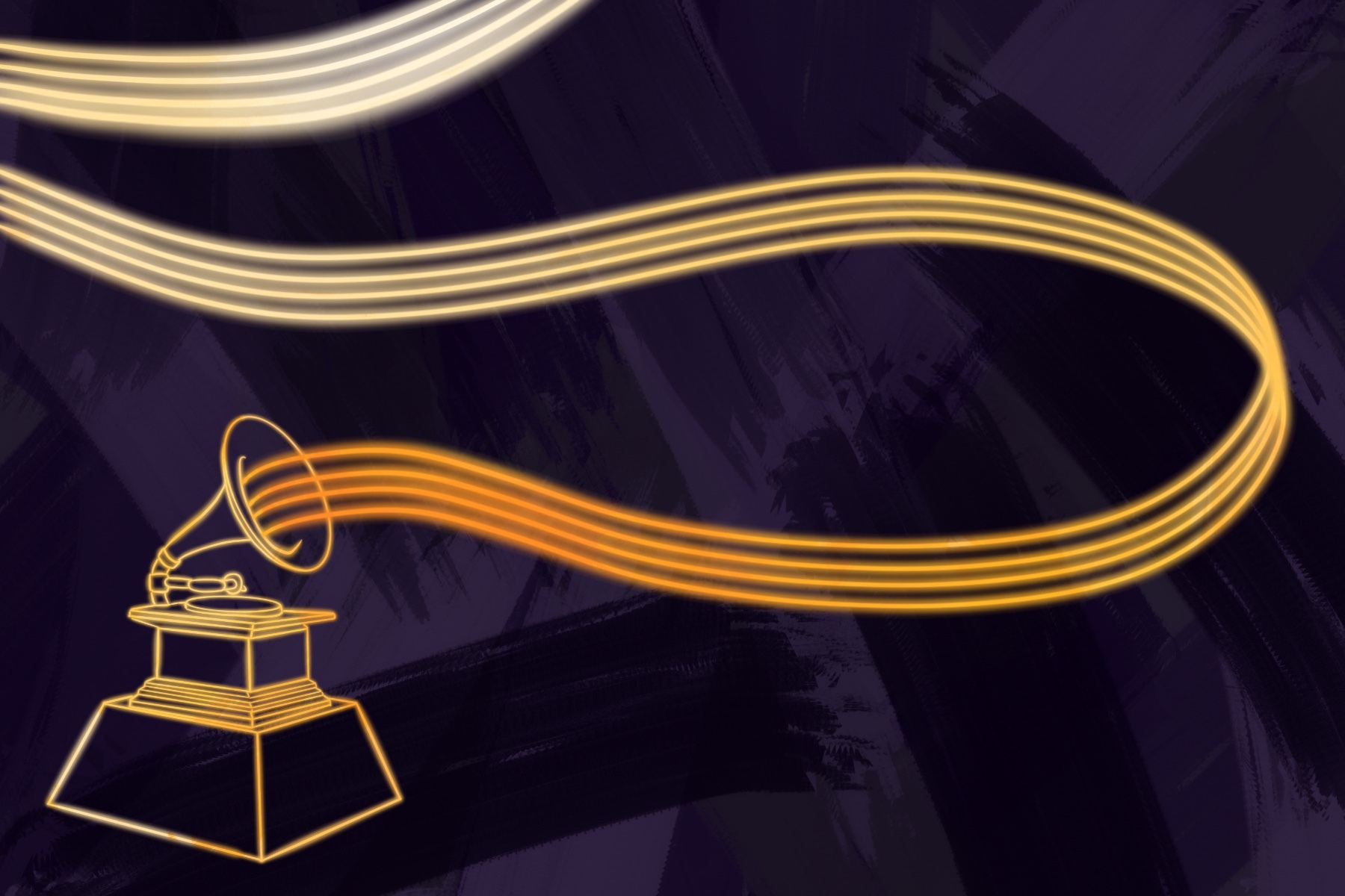 Illustration of a Grammy in article about the Grammys