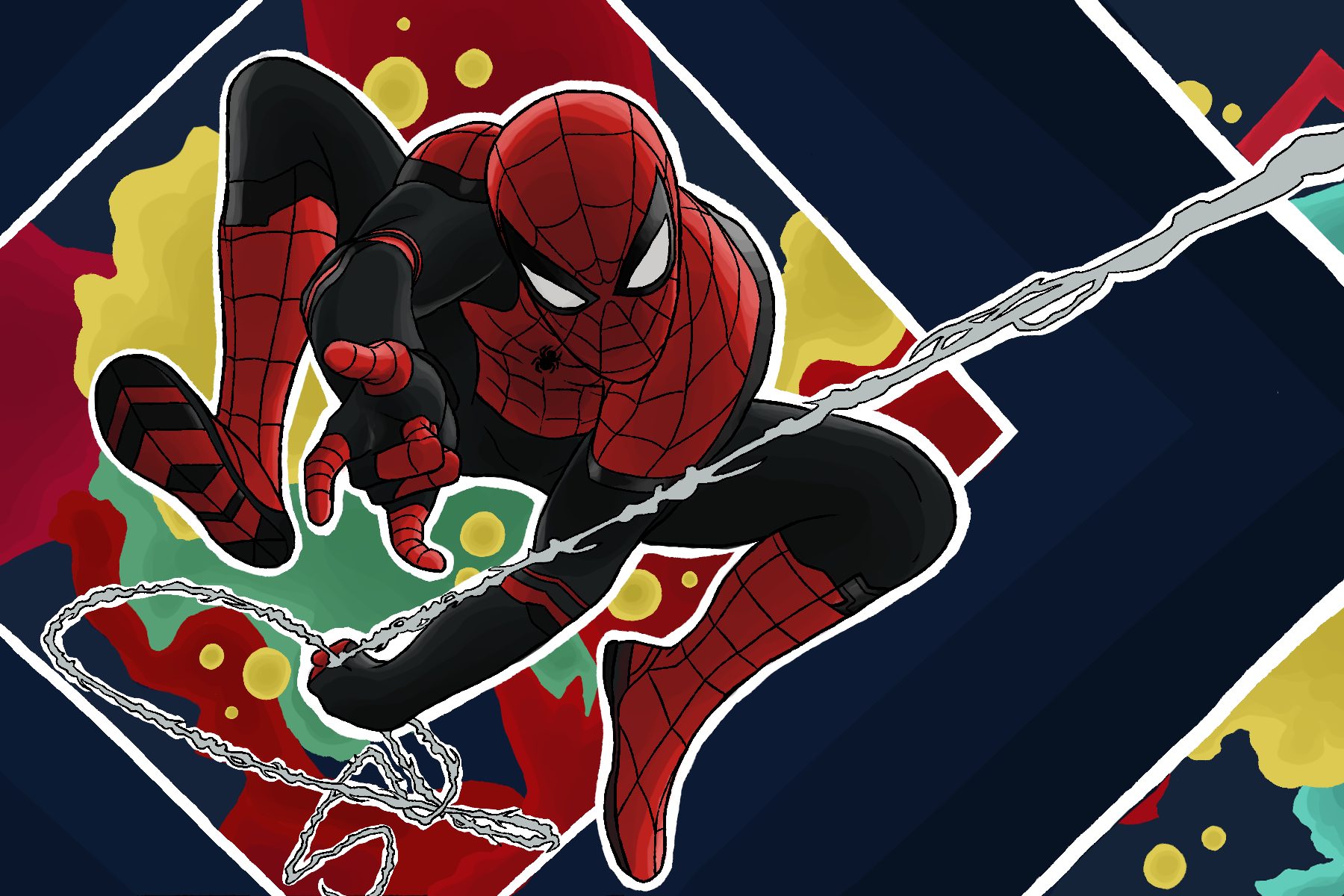 Illustration of Spider-Man.