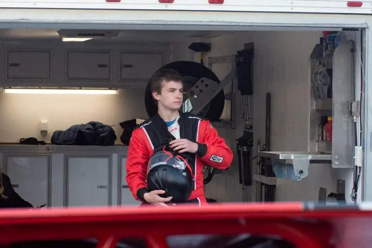 A photo of Alex Yankowski, an up and coming race car driver.